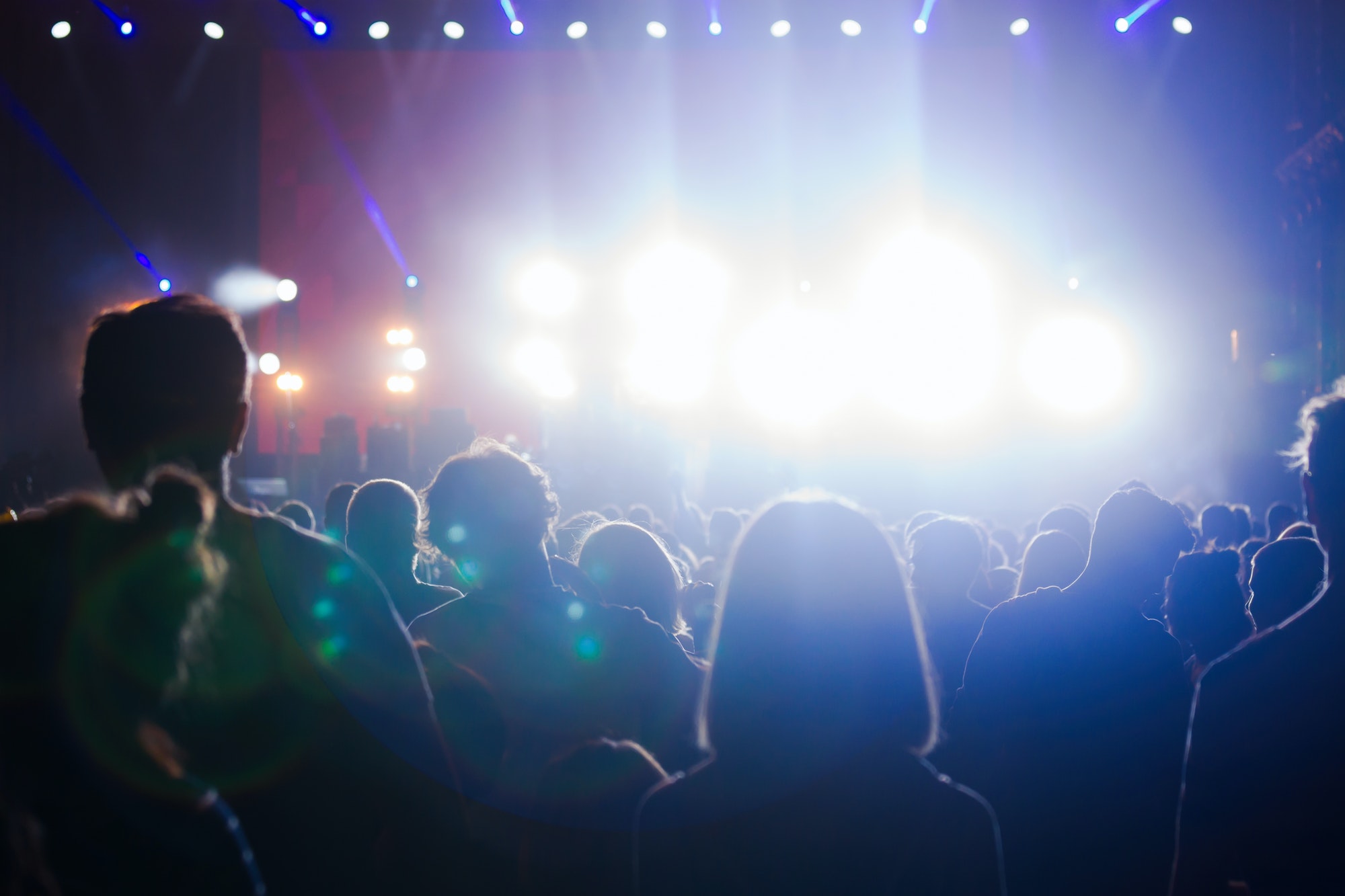 Crowd at concert enjoying performances