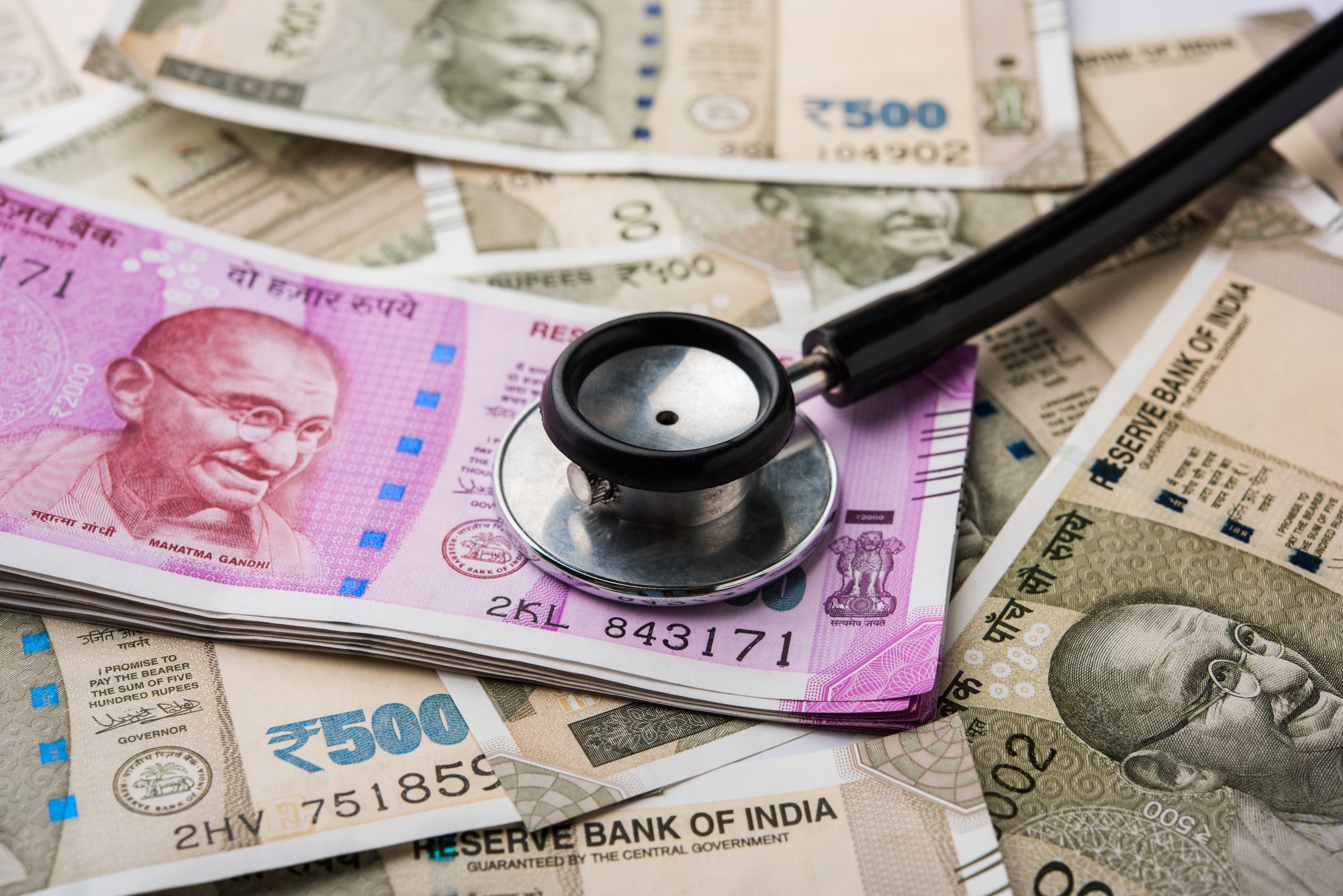 Indian Healthcare for Financial Health Concept